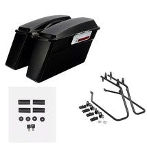 BLACK PEARL Hard Saddle Bags w/keys Fit For Harley Touring Road Glide 94... - $362.60