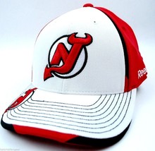 New Jersey Devils Reebok MO75Z NHL Team Logo Stretch Fit Hockey Cap Hat L/XL - $20.85