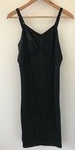 Vintage 60s 70s Black Sheer Slip Nightgown Sleepwear Lingerie Dress 38 x 32 M L - £31.69 GBP