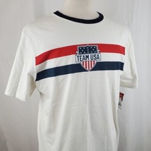 USA Olympic Team Apparel Ringer T-Shirt XL Cotton Stars Stripes Pyeongchang NWT - £12.57 GBP
