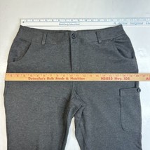 Duluth Trading Wearwithall Ponte Knit Straight Pants Sz 12 Gray Stretch *Short - £16.96 GBP