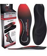 Physix Gear Orthotic Insoles - Arch Support for Plantar Fasciitis, Red/B... - $225.61 MXN