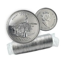 1999 Canadian 25¢ August: The Pioneer Spirit Millennium 25¢ Original Coin Roll - £23.06 GBP