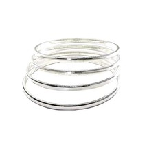 Karizmatic Real Silver Indian Bangles Bracelets (Churi) - 4pc Set - £90.93 GBP+