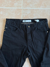 Zara skinny fit Worn once  Black cotton blend  5 pockets pants Women siz... - £23.35 GBP