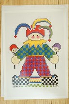 NEW Cross Stitch Pattern One World Greeting Card Joker Punch &amp; Judy - $9.89