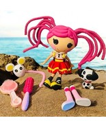 Lalaloopsy Full Size Doll 2010 Pink Silly Hair Red Dress Pets Accessories - $24.87