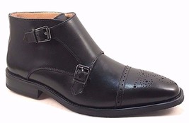 La Milano B51572 Black Leather Dress Men&#39;s Ankle Booties - $55.20
