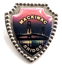 Mackinac Bridge Michigan Suspension Bridge Sunset Landmark Travel Souven... - $9.99