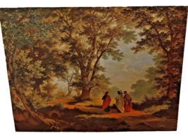 Dickson&#39;s Road To Emmaus Jesus Walking With Disciples 12 x 16 Wall Board Picture - £26.16 GBP