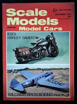 Scale Models Magazine September 1973 mbox2146 E.S.C.I. Harley Davidson - £4.77 GBP