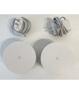 Lot of 2 Google Home Nest WiFi Mesh Routers &amp; Power Adapters AC-1304 Bundle - $782.05 MXN