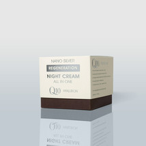 Colloid silver Nano Night Cream Q10 hyaluron regeneration - £27.61 GBP