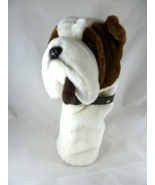 Club Hugger Bulldog with Cigar Golf Headcover 12.5&quot; tall white &amp; brown w... - $396.36 MXN