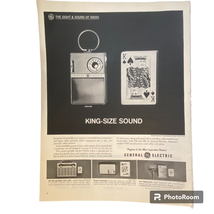 General Electric Radio Print Ad Sunny Brook May 11 1962 Frame Ready Blac... - $8.87