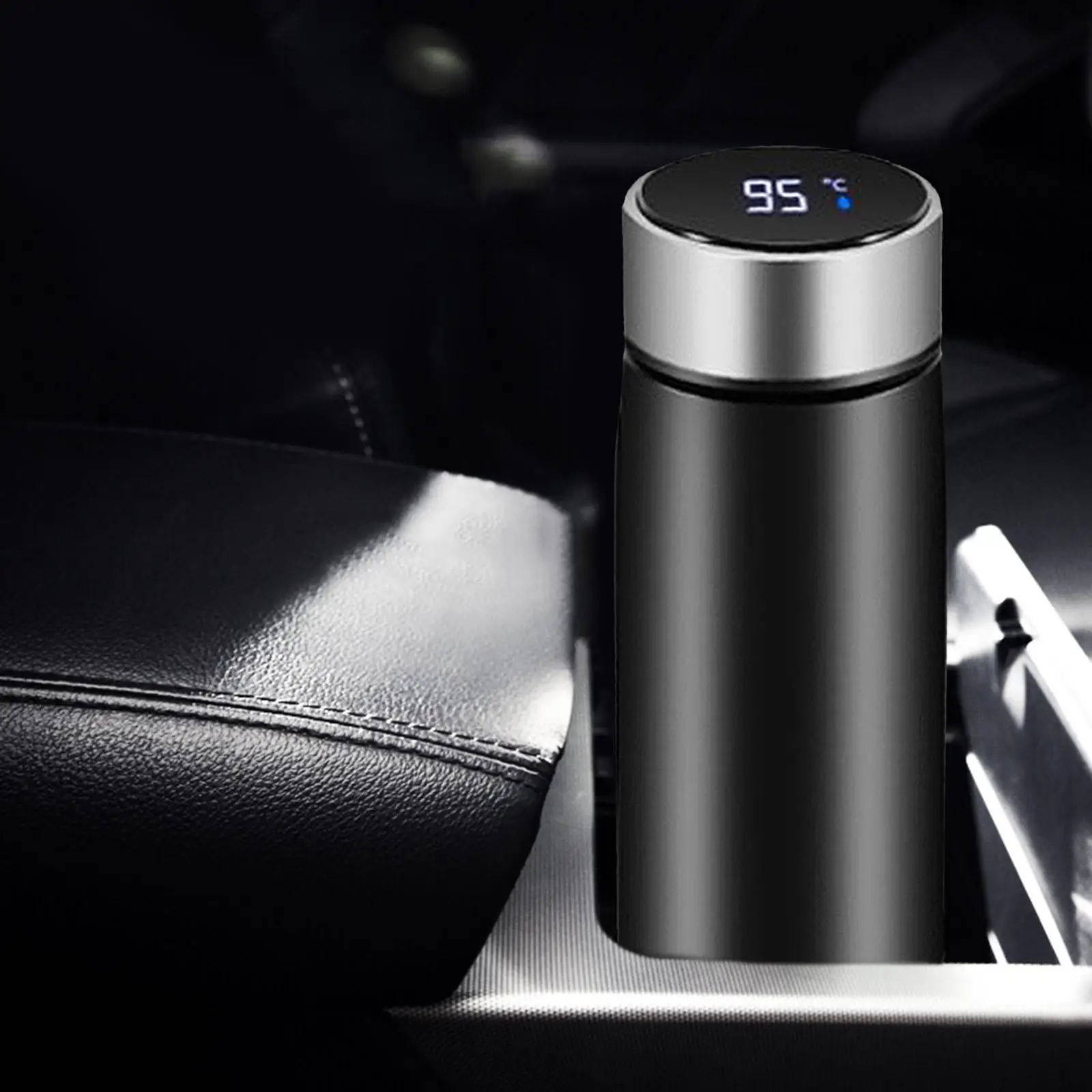 Portable Car Heating Cup Car Heated Mug Tumbler Smart Cup Heater Electri... - $31.71