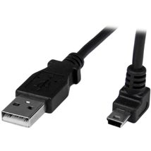 StarTech.com 1m Mini USB Cable Cord - A to Up Angle Mini B - Up Angled M... - $8.64