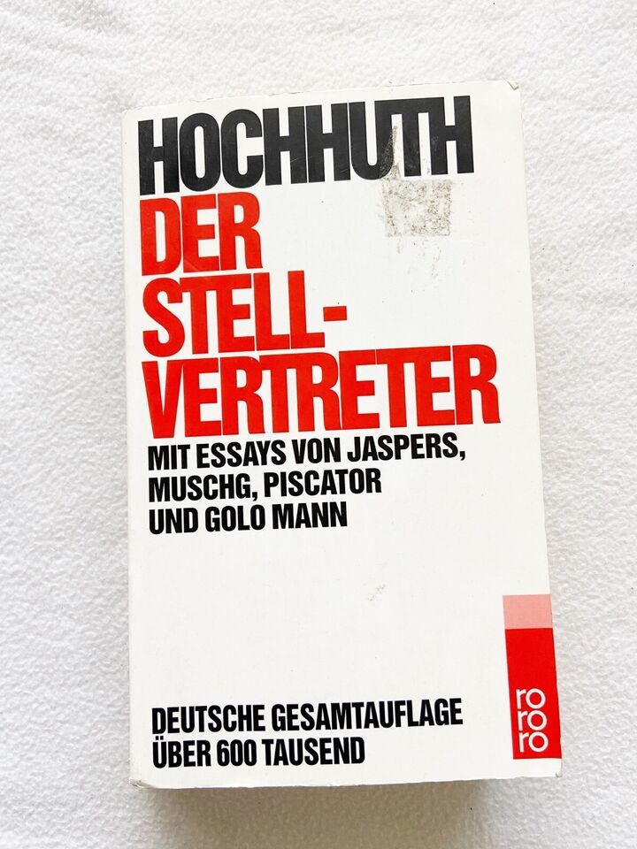 Primary image for Der Stellvertreter by Hochhuth, Rolf Paperback / softback