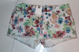 Lost Floral Print Cutoff Shorts Size 11 Brand New - £15.73 GBP