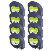 8x Compatible DYMO 16952 Black on Clear P-Touch Tape For LT-100H 12mmx4m 1/2&quot; - $62.88