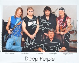  Deep Purple Signed Photo X5 - Ian Paice, Ian Gillan, R.Glover, S. Morse, D. Air - £173.19 GBP