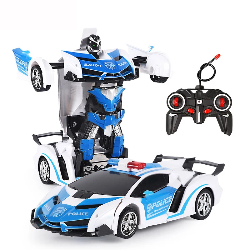 Electric RC Car Transformation Robots Children Boys Girls Toys Outdoor Remote - £19.89 GBP