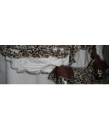 White/Brown Girl cotton blend swing top dress with ruffle bloomers set L... - $285.59 MXN