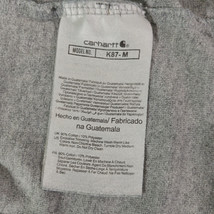 Carhartt K87 HGY Men's Gray Pocket Cotton Blend Short Sleeve T-Shirt Chest Sz 62 image 6