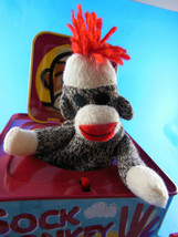 Sock Monkey Jack in the Box by Schylling  2008 Pop goes the Wheezle  - £14.69 GBP