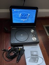 Magnavox MPD845 Portable DVD Player 8.5&quot; W/ Power Cords For Parts Or Repair - $19.79