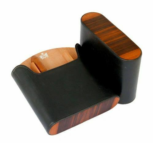 The &quot;Show Band&quot; Travel Humidor - Sunrise Black and Macassar Ebony - $190.00