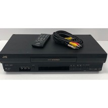 JVC Hr-J692U 4 Head Hi Fi VHS VCR with Remote &amp; A/V Cables - $156.78