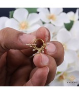 14K Septum Nose Ring in Gold with Natural Diamond Clicker Daith Piercing... - $315.44 CAD+
