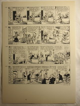 Vintage Comic Strip 10&quot; x 14&quot; Bookplate Print: Mutt &amp; Jeff x2 - $10.00