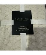 RACHEL ZOE Tablecloth  Ivory/Gold Shimmer Oblong 60 x 84 Seats 6-8 BNWT - $46.25