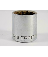 Vintage Craftsman Tools Series =V= 11/16&quot; Chrome Socket 1/2&quot; Drive 12 Pt... - $5.40 CAD