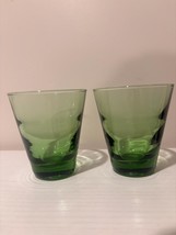 libbey green tumblers 4.75 inch set of two - $14.00