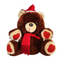 Vintage Dan Dee Musical Christmas Songs Brown Teddy Bear Stuffed Animal Plush - £52.38 GBP