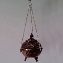 Tibetan Hanging Incense Burner Cauldron - Nepal - £35.38 GBP