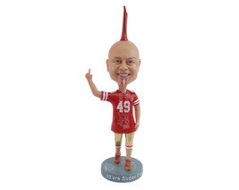 Custom Bobblehead Patriotic Fan Holding A Middle Finger - Sports &amp; Hobbies Cheer - £70.39 GBP