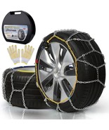 HKN130 Snow Chains for Car Pickup Trucks SUV Auto-Fixing Device Adjustable - $49.49