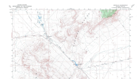 Reveille Quadrangle, Nevada 1968 Topo Map USGS 15 Minute Topographic - $21.99