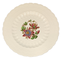 Vintage Spode England Bermuda Flowers Passion Flower S.1312 9&quot; Luncheon ... - $24.99