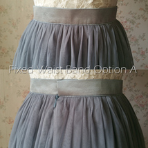 SAGE GREEN Maxi Tulle Skirt Custom Plus Size Wedding Bridesmaid Skirt image 3
