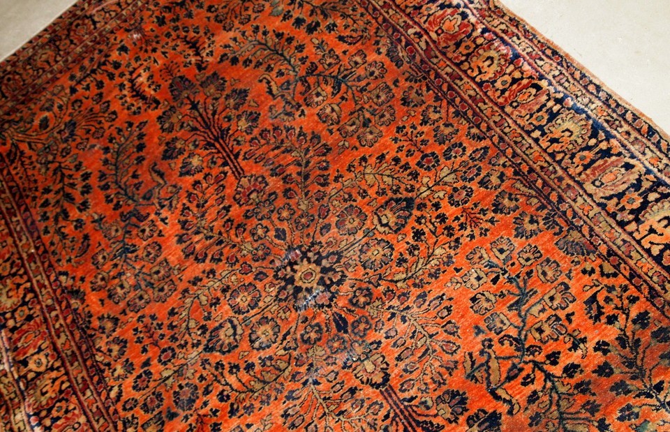 Handmade antique Oriental rug 4.1' x 6.4' (125cm x 195cm) 1920s - 1B787 Item image 5