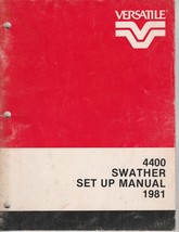 Versatile Model 4400 Swather Set-up Manual - £7.88 GBP