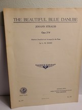 The Beautiful Blue Danube Piano Arrangement Sheet Music (1937) - $6.99