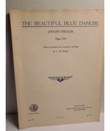 The Beautiful Blue Danube Piano Arrangement Sheet Music (1937) - $9.59 CAD