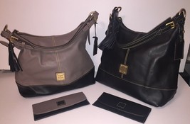 Dooney &amp; Bourke European Leather Sophie Hobo Bag w/ Accessories NWT Style CF937 - £238.96 GBP