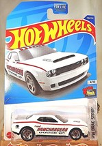 2022 Hot Wheels #198 Hw Drag Strip 4/10 &#39;18 Dodge Challenger Srt Demon White - £6.45 GBP